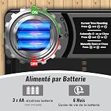 MASTERFUN Porte Poulailler Automatique avec Écran LCD Programmable Étanche, Porte Automatique Poulailler en Alliage d'aluminium, Alimenté par Batterie, Commande de Minuterie, Fonction Anti-pincement - 4