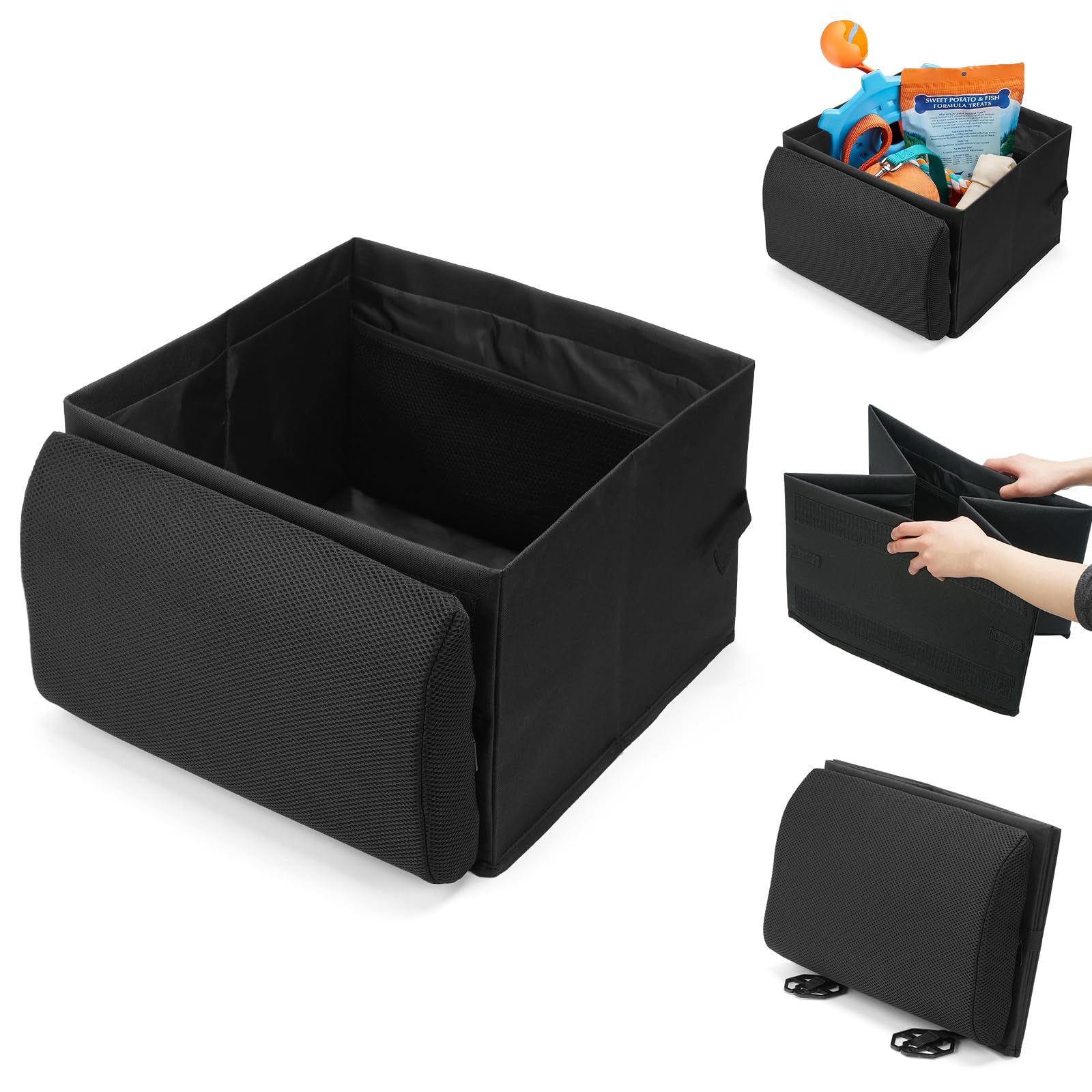 Amazon.co.jp: 【2WAY】車用 腰クッション＆大容量収納ボックス