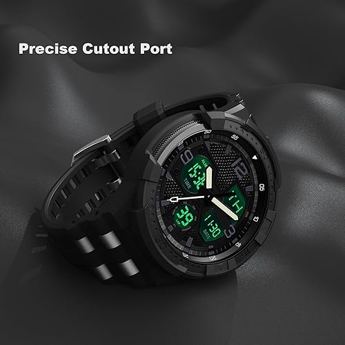 Miniatura 6 de T-ENGINE Correa compatible con Samsung Galaxy Watch 6 Classic de 1.850 in con funda, funda resistente de una pieza con correa para Galaxy 6 Classic