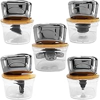 Vista 8 de Soporte de enjuague de bambú compatible con afeitadoras de cabeza AxiomWarrior