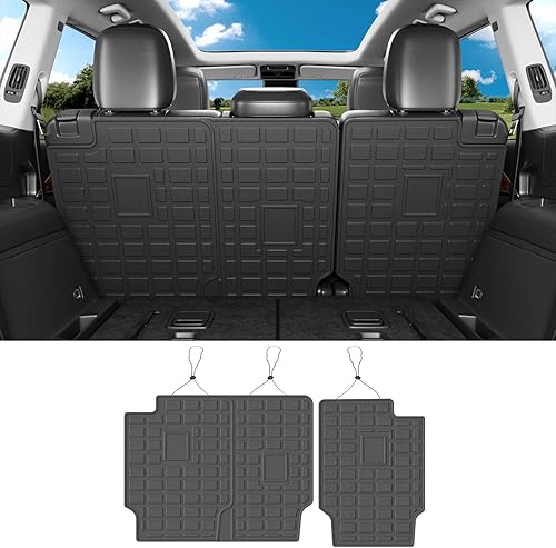powoq Tapete de carga compatible con Jeep Grand Cherokee L 2021 2022 2023 2024 y Overland Cargo Liner TPE repuesto para accesorios Grand Cherokee L