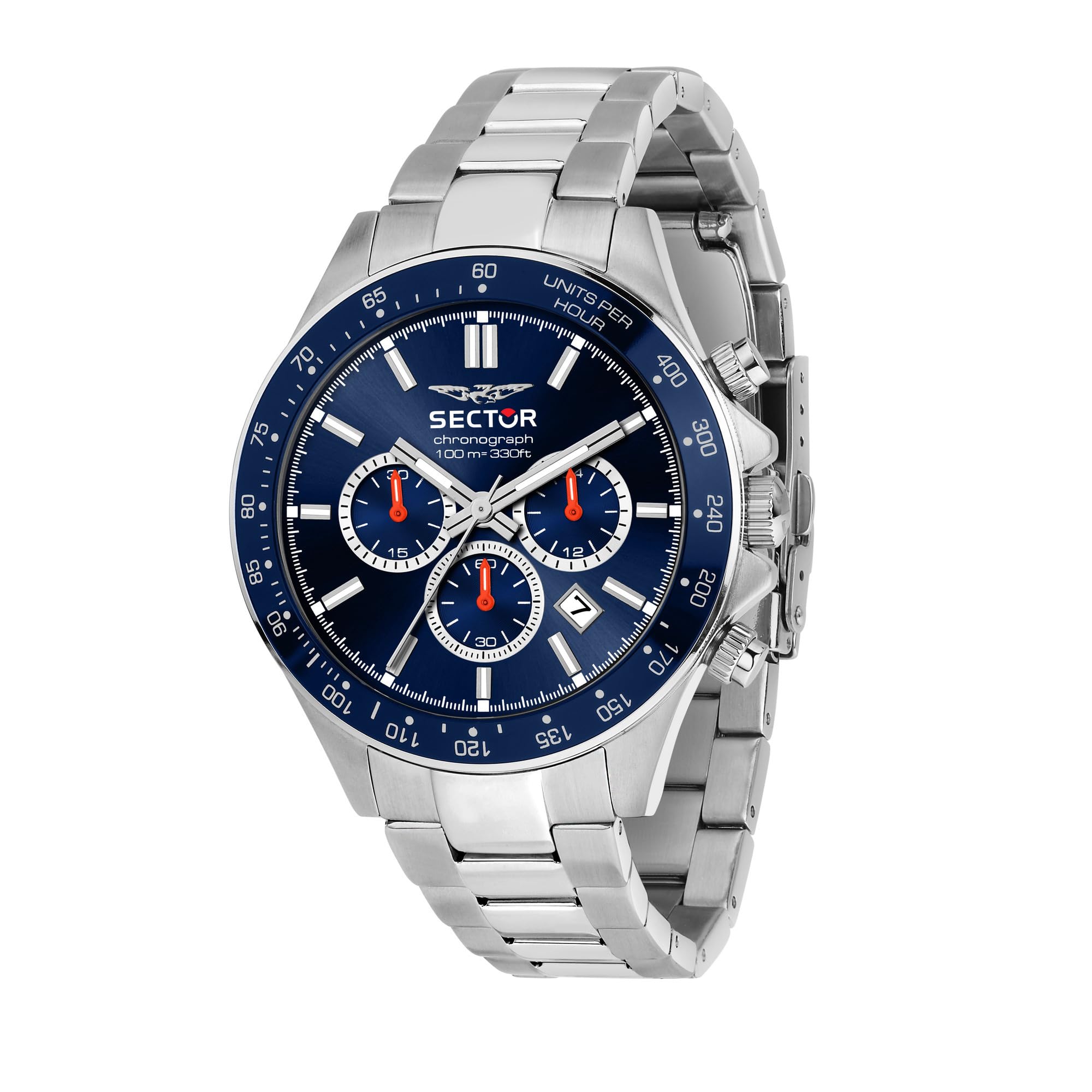 Amazon | SECTOR 腕時計 43MM ブルーダイヤル R3273661037 メンズ