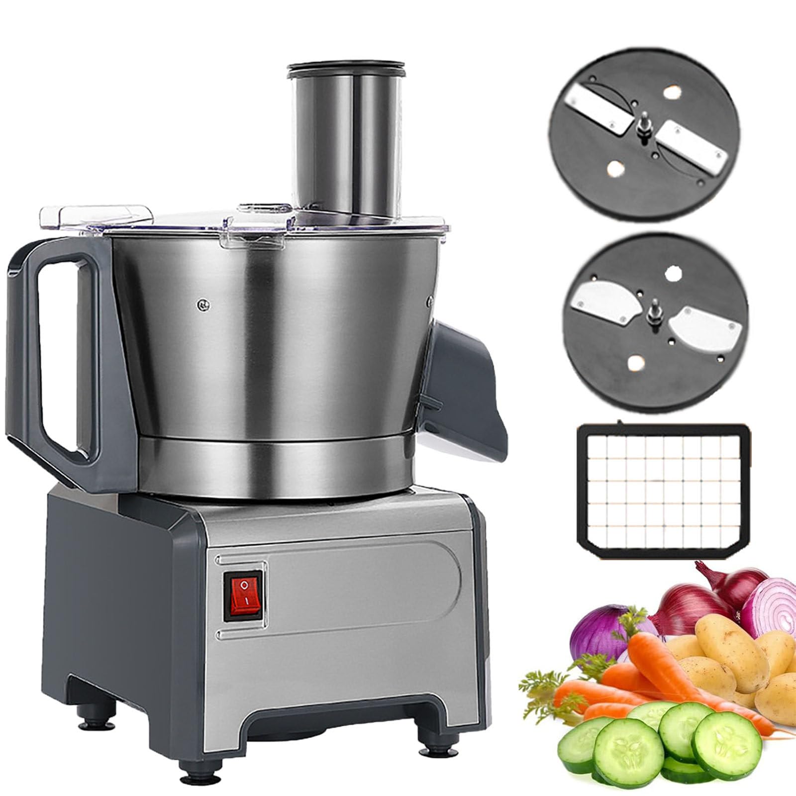 Picadora de Verduras y Mandolina 3 en 1 con 3 Cuchillas Intercambiables Picadora de Verduras Multifuncional, Cortadora de Alimentos, Picadora de Cebolla