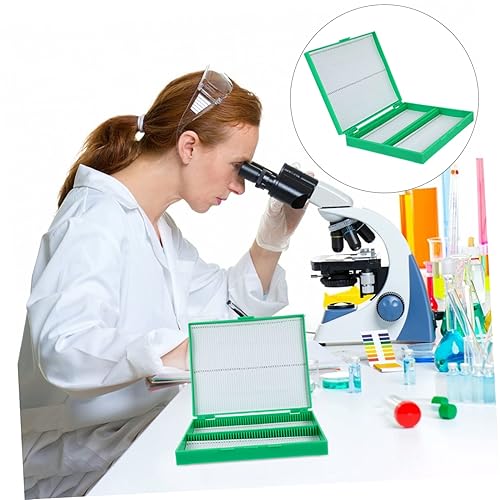 Miniatura 9 de Gatuida Caja de rebanada Microscopio Dispensador de diapositivas Contenedor de muestra Contenedores de muestra Cajas Organizadoras Contenedor de