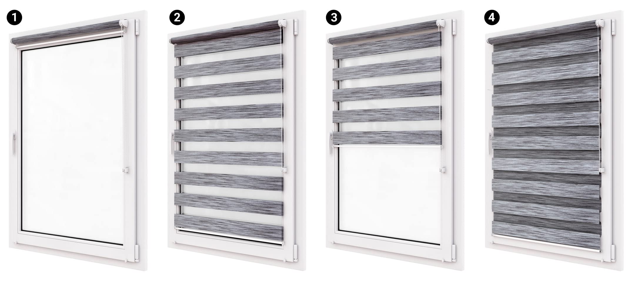 Podwójna roleta bez wiercenia, materiał 123cmx220cm, roleta Klemmfix, Easyfix, przepuszczająca światło i zaciemniająca, Day&Night, zaciskowa roleta przeciwsłoneczna, do okien i drzwi