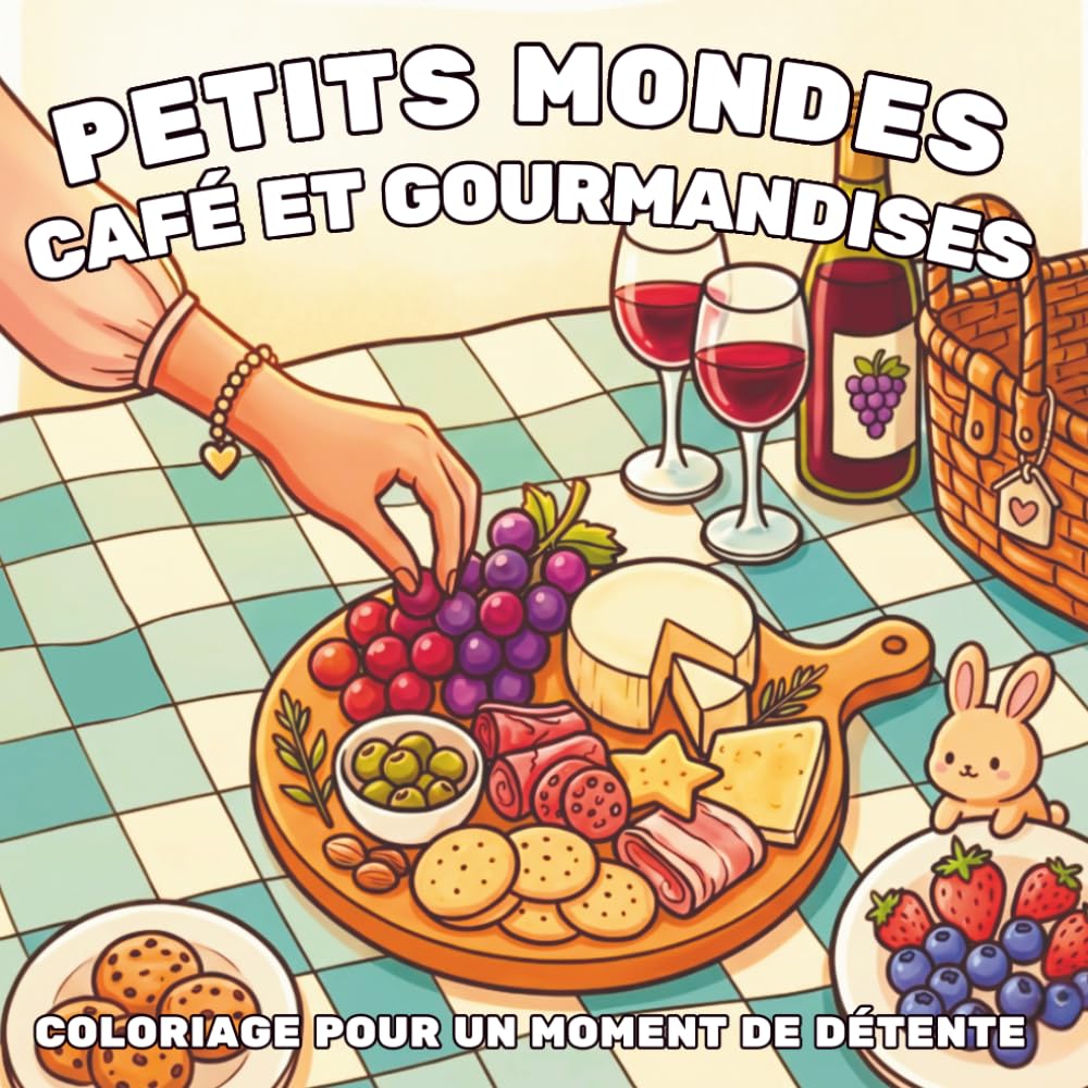 Petits mondes café et gourmandises: Livre de coloriage mignon et cozy pour adultes (Petits Mondes: Livres de coloriage faciles et cozy)