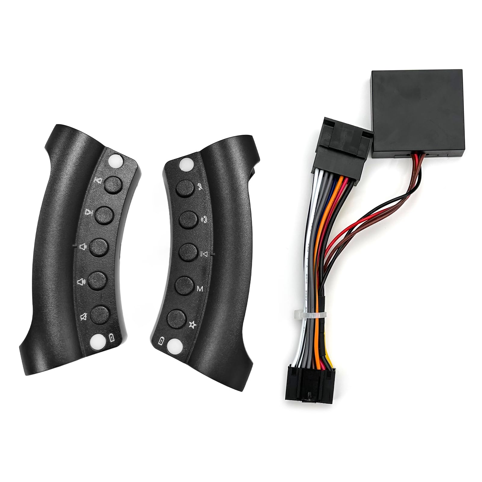 URVOLAX Lenkradfernbedienung für UR90A UR92A Autoradio, Kompatibel mit Allen Automodellen, USB-Aufladung erforderlich