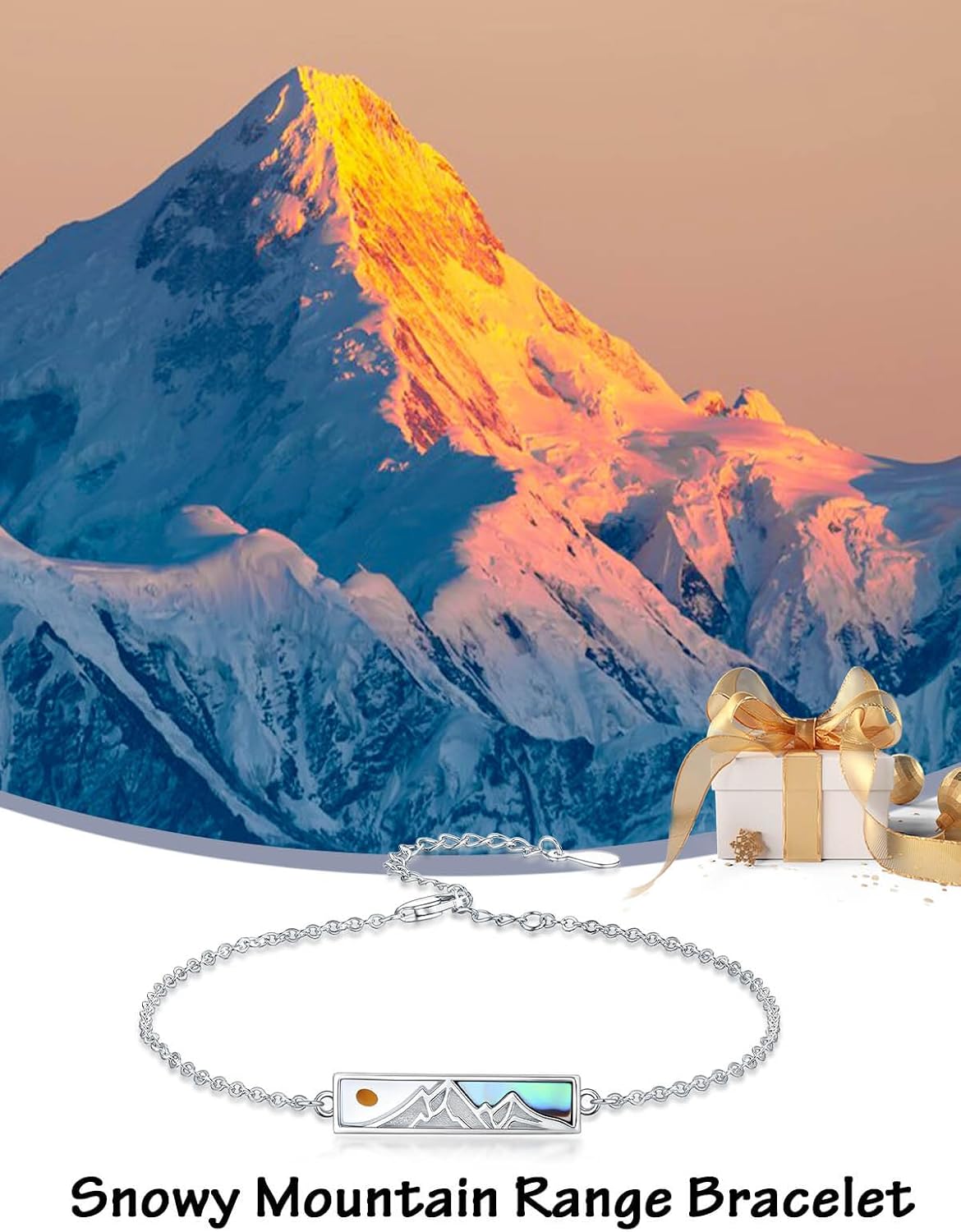 WINNICACA Sterling Silver Tree of Life/Mountain Bracelet Family Tree Bracelet Mountain Bracelet for Women Mother Sister Gifts - Image 7