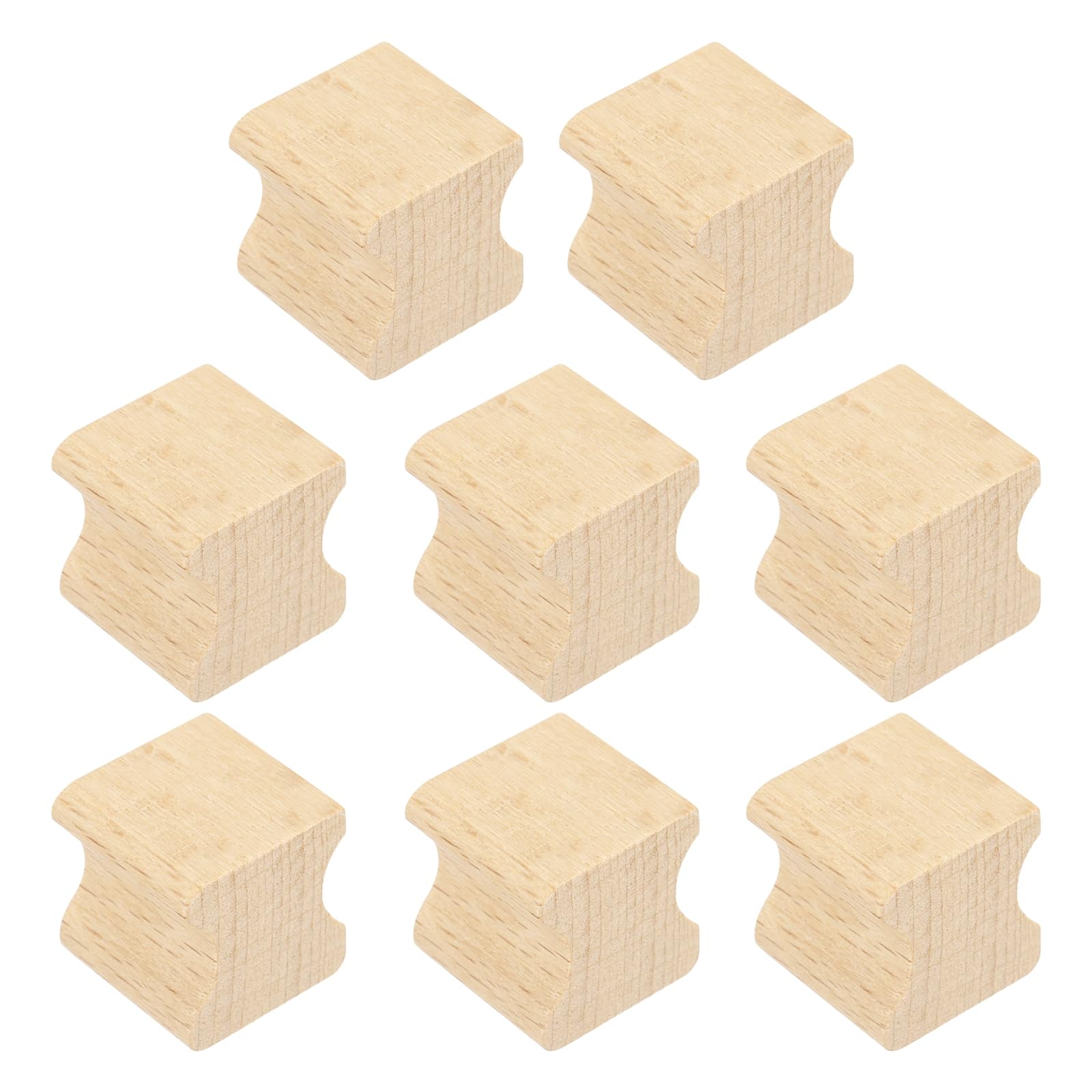 PATIKIL 20x20mm Wooden Stamp Block