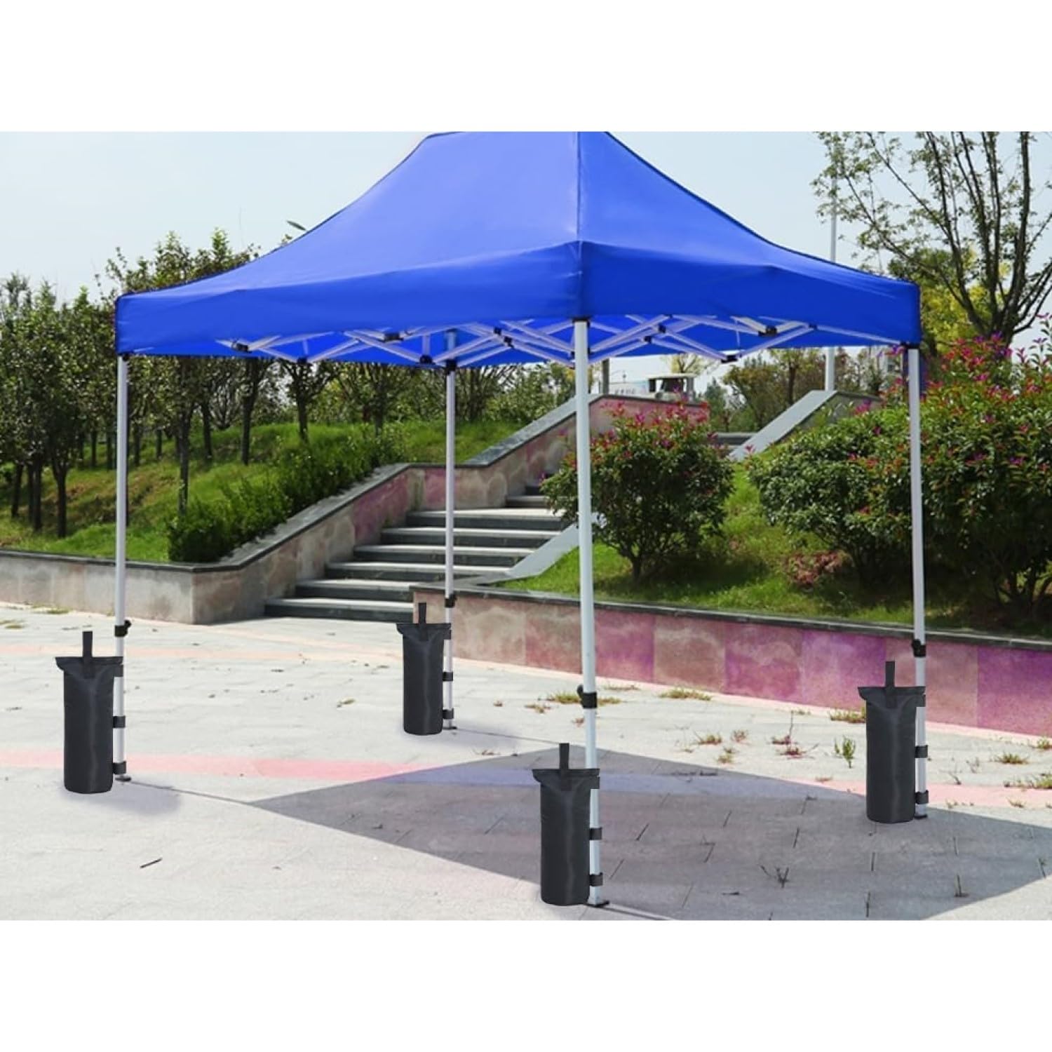 Sacos de Arena de 4 Piezas, Pesas de lastre para Gazebo de Grado Industrial, Sacos de Arena Recargables, Bolsas de Peso para Gazebo, Sacos de Arena para Exteriores, para gazebos, sombrillas de Patio