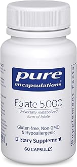 - Folate 5,000 - Activated Vitamin B9 as 5-Methyltetrahydrofolate (5-MTHF) - 60 Capsules