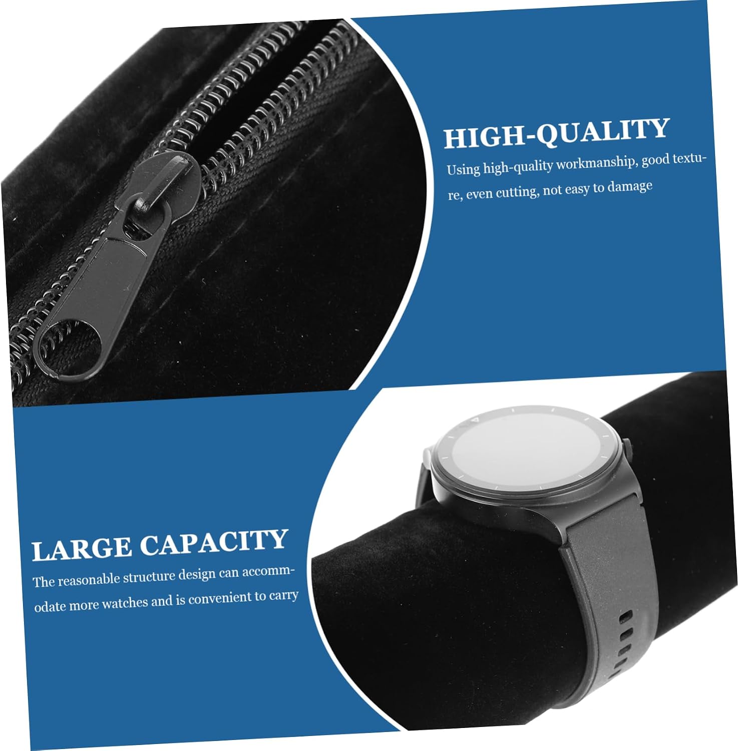 LIFKOME 1pc Jewelry Roll Bag Bracelet Storage Organizer for Travel Prevents Scratches Keeps Jewelry Tidy Portable Watch Pouch for Accessories Storage