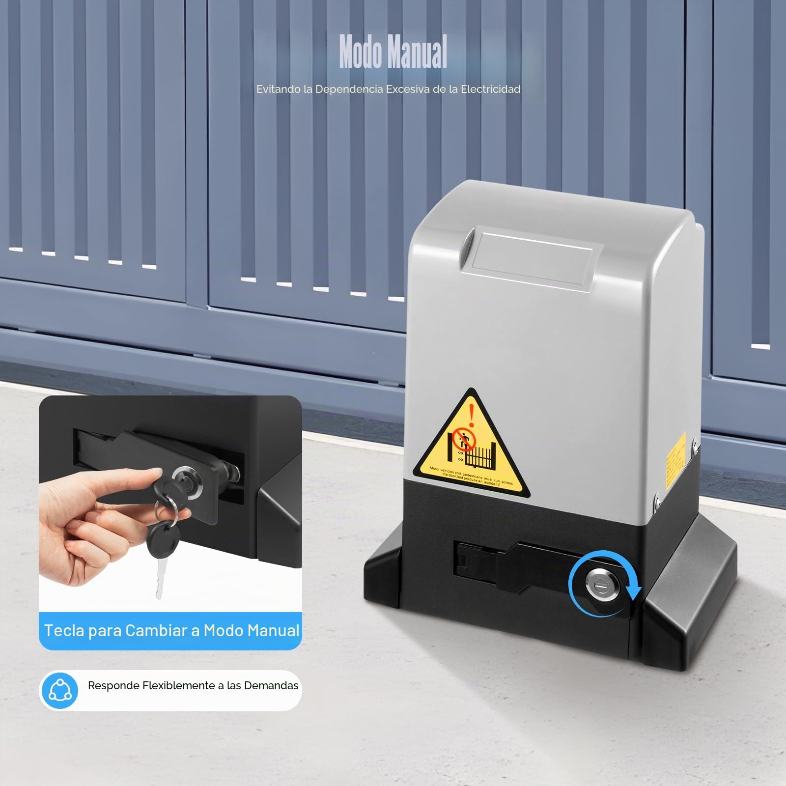 750W Motor Puerta Corredera con Mando a Distancia Motores Para Puertas Correderas 2000kg correderas Kit