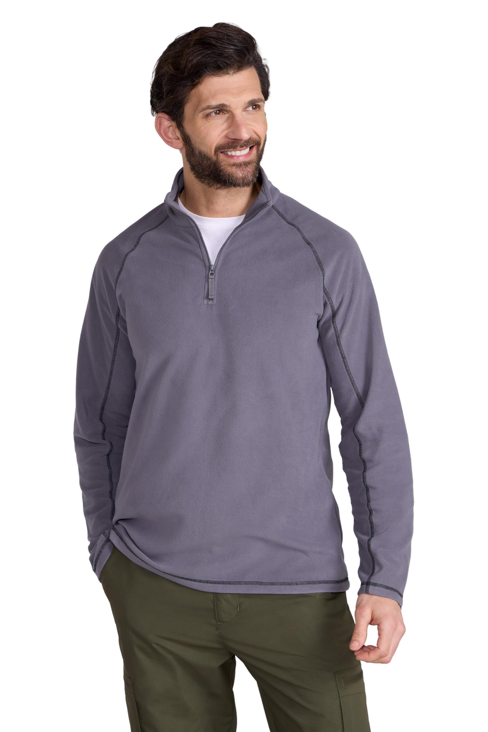 Ashbourne II Mens Half-Zip Fleece - Grey