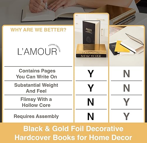 Miniatura 8 de Libros decorativos para decoración del hogar Libros de tapa dura decorativos de exhibición de imitación para estantería Libros decorativos con