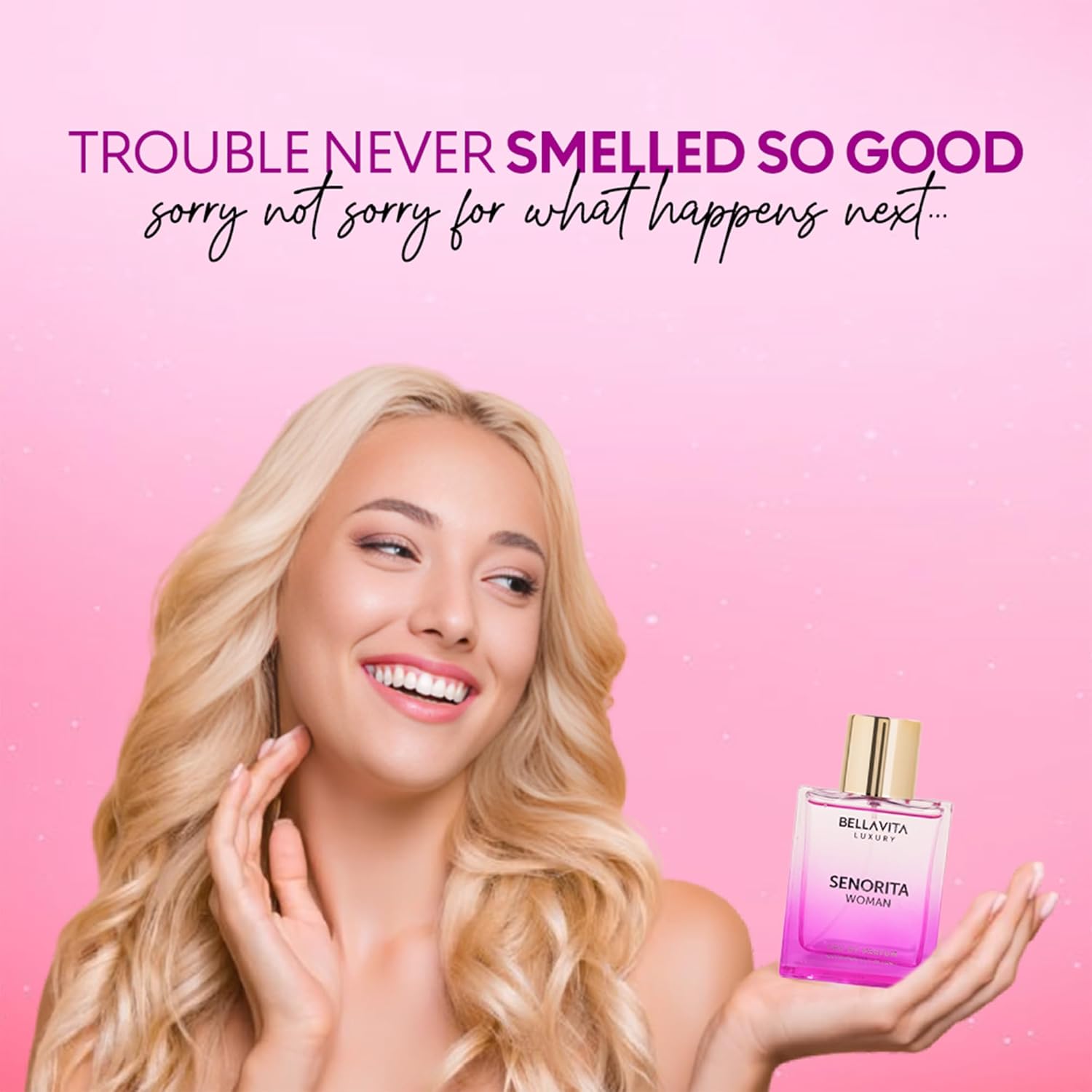 BellaVita Luxury SENORITA Perfume for Women (3.4 fl.oz) | Floral & Fruity Fragrance with Pomegranate, Mint & Musk | Notes of Yuzu and Lotus | Vegan & Cruelty-Free Womens Perfume - Image 6