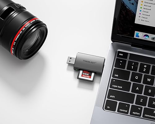 Miniatura 3 de CFexpress - Lector de tarjetas tipo B, USB 3.2 de 10 Gb de hasta 900 MBs, velocidades 2 en 1, puerto USB-C y USB-A para cámara CFE tipo B, adaptador
