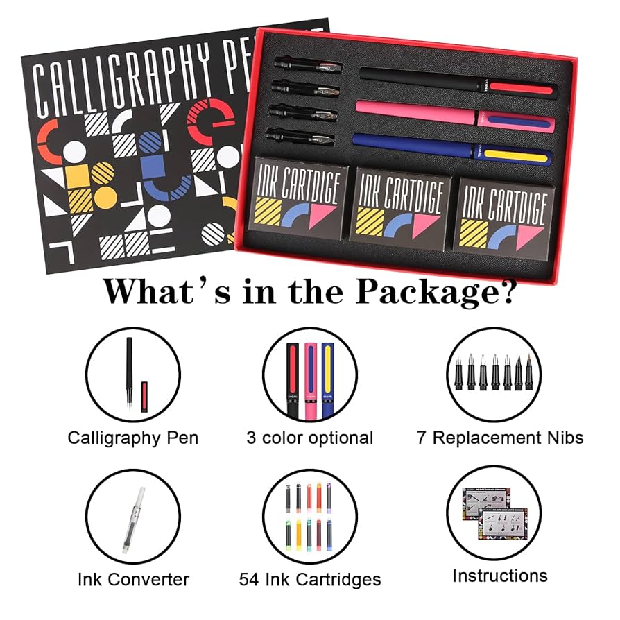筆記具 The GC Writing Collection CalligraphySet Amazon.com : GC QUILL Calligraphy Pens Set 64pcs