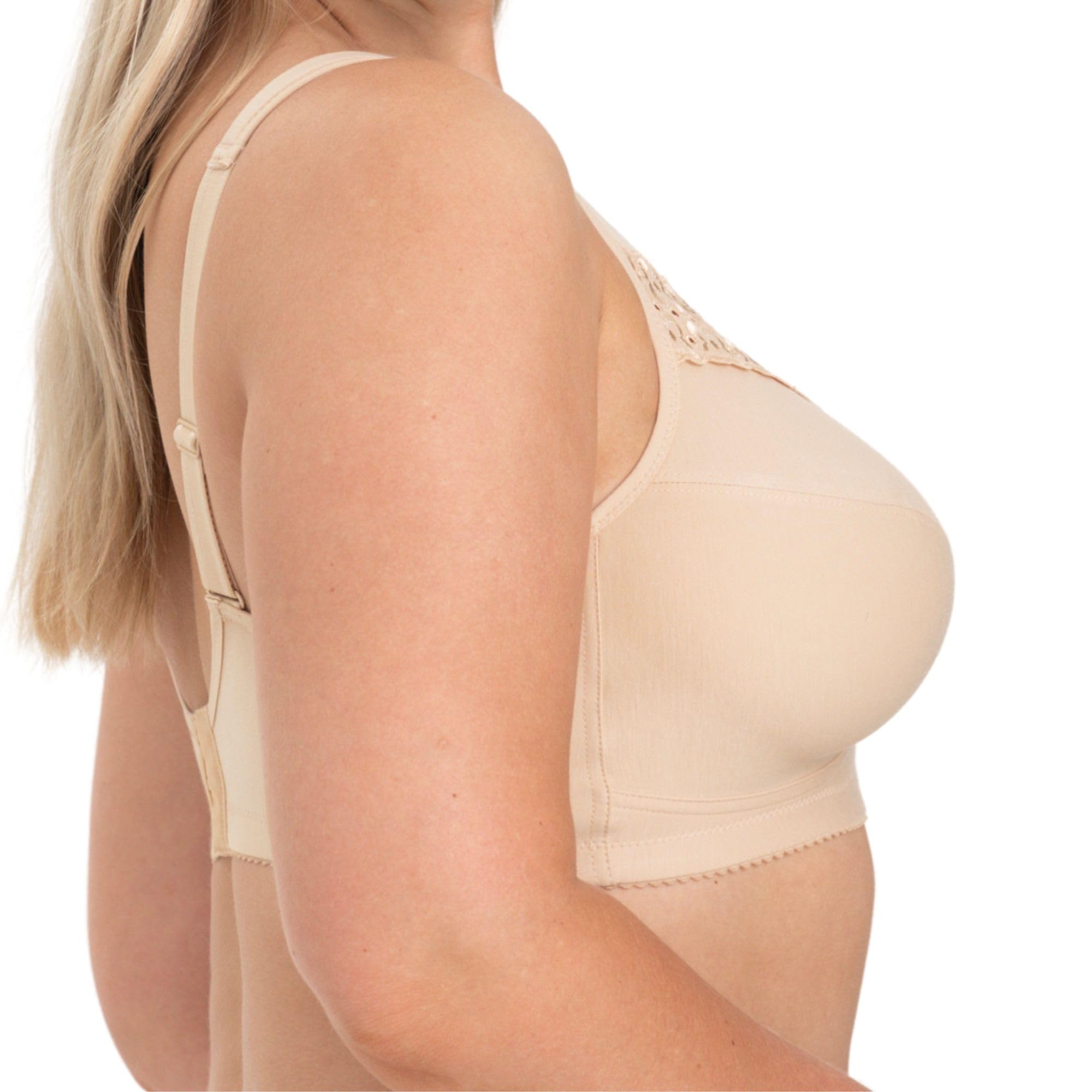 Miss Mary of Sweden : Broderie Anglaise, Soutien-Gorge de Confort en Coton, sans Armature