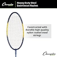 Vista 52 de Champion Sports BR40 Heavy-Duty Steel Badminton Racket