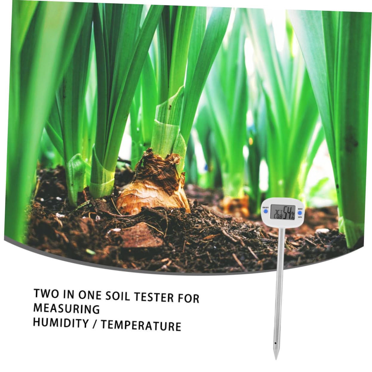 BESPORTBLE 3 Stück Mini Bodenthermometer und Hygrometer Präziser Bodenfeuchtigkeits und Temperaturtester mit Edelstahlsonde für Pflanzenpflege und Gartenarbeit