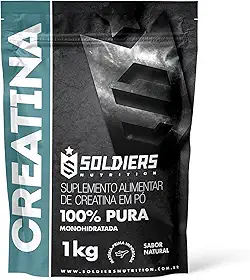 Creatina Monohidratada 1Kg - 100% Pura Importada - Soldiers Nutrition