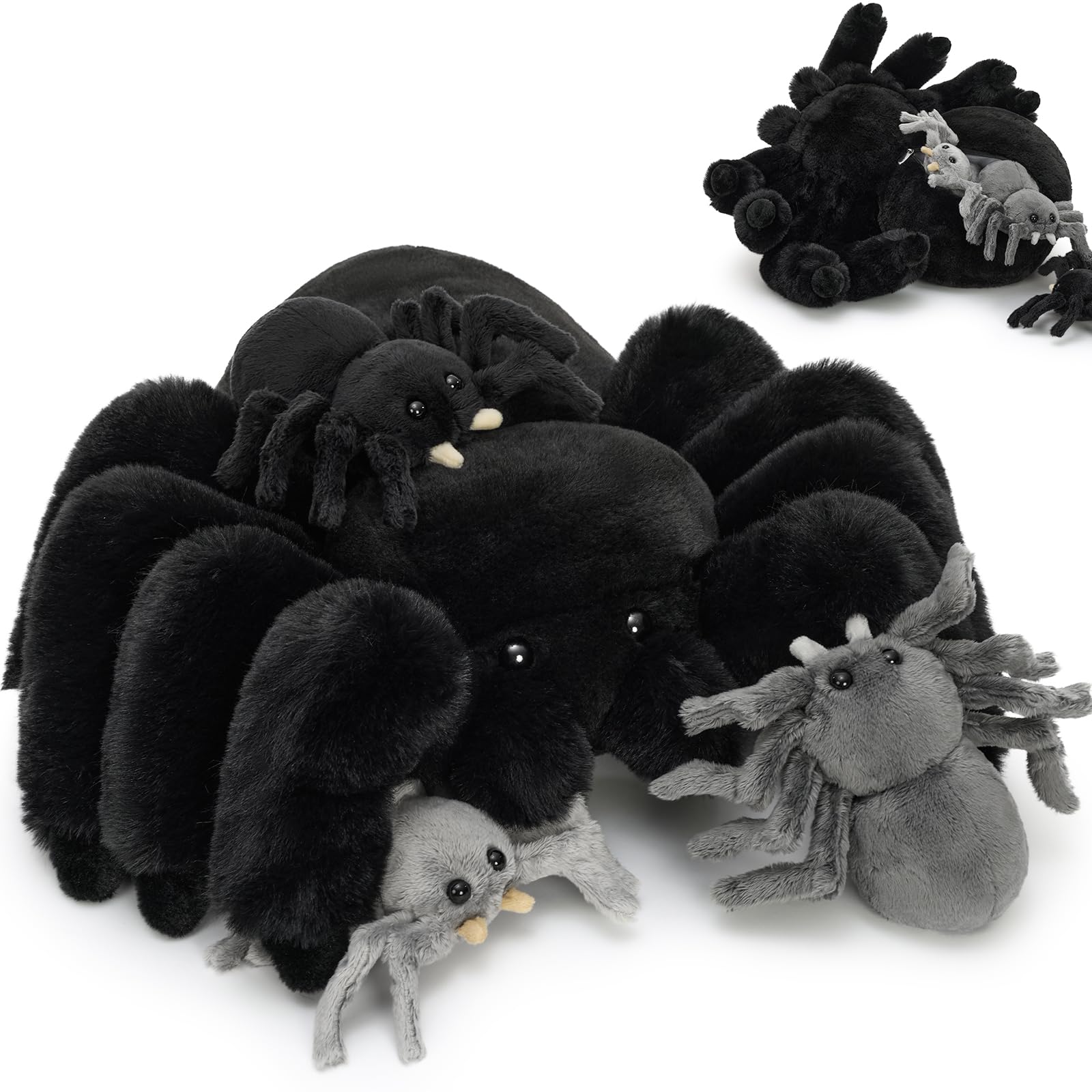 baby spider pro + おまけ Amazon.com: MorisMos 4Pcs Large Spider Plush, 16 Inch Mommy Spider