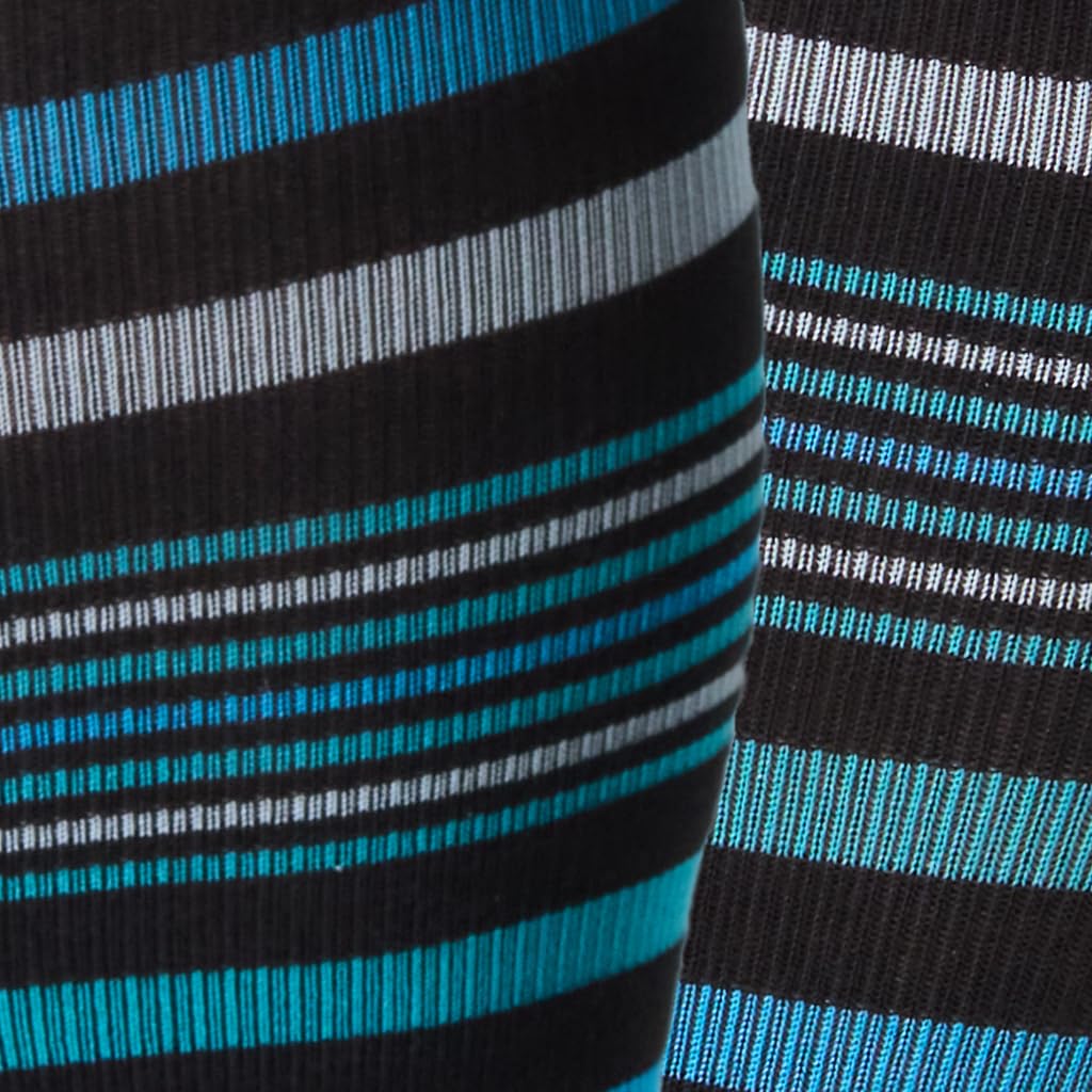 SOLIDEA Gambaletti STRIPE GAME PEGASO, Colore NERO, Calze a compressione graduata 15/21 mmHg Art. 0636A0
