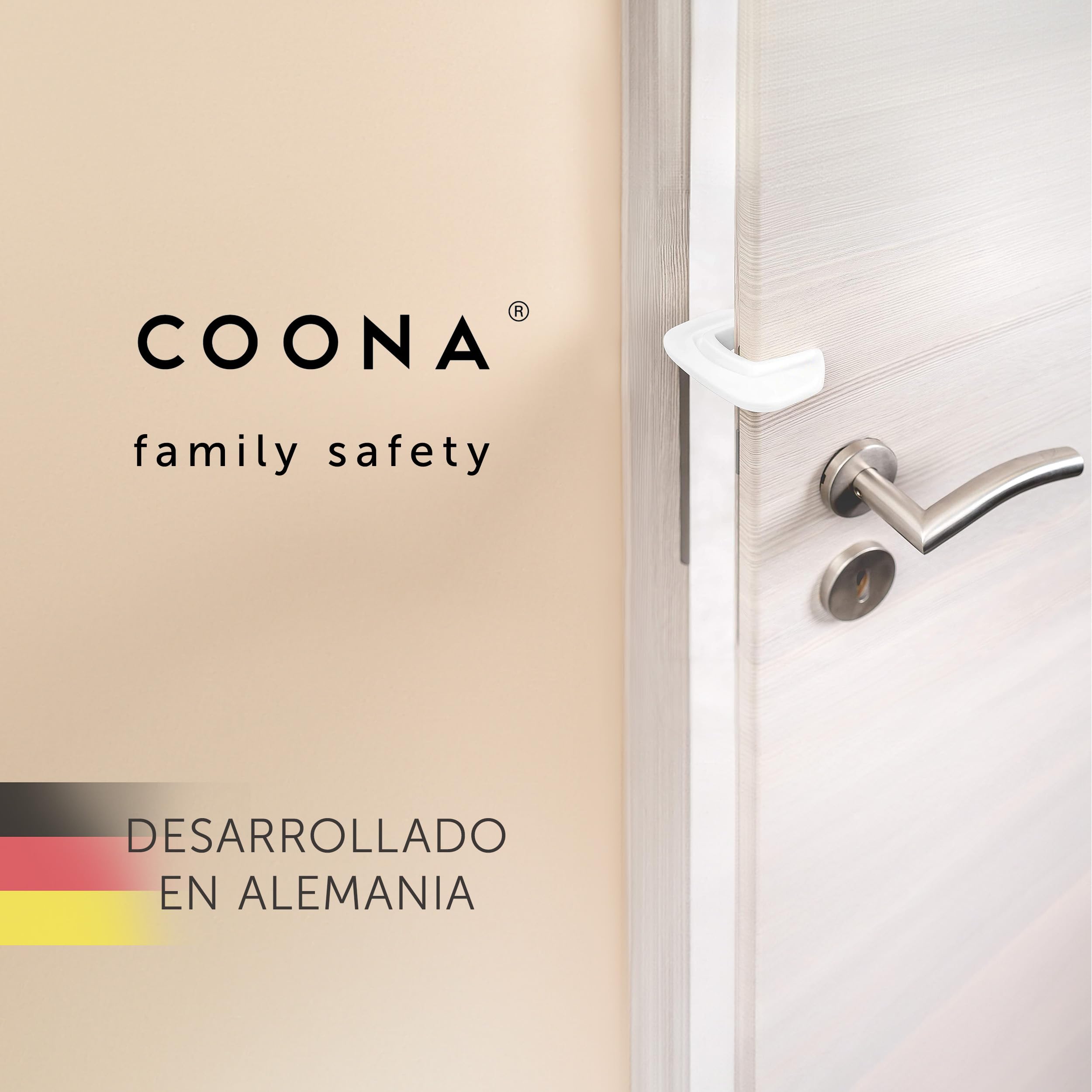 hauck Clear Step Autoclose 2 Barrera Seguridad Niños Escalera | Valla Infantil Ajustable de 75 a 80 cm | 3 Topes de Puerta | Vallas para Perros Umbral Plano y Cierre Automático – Blanco