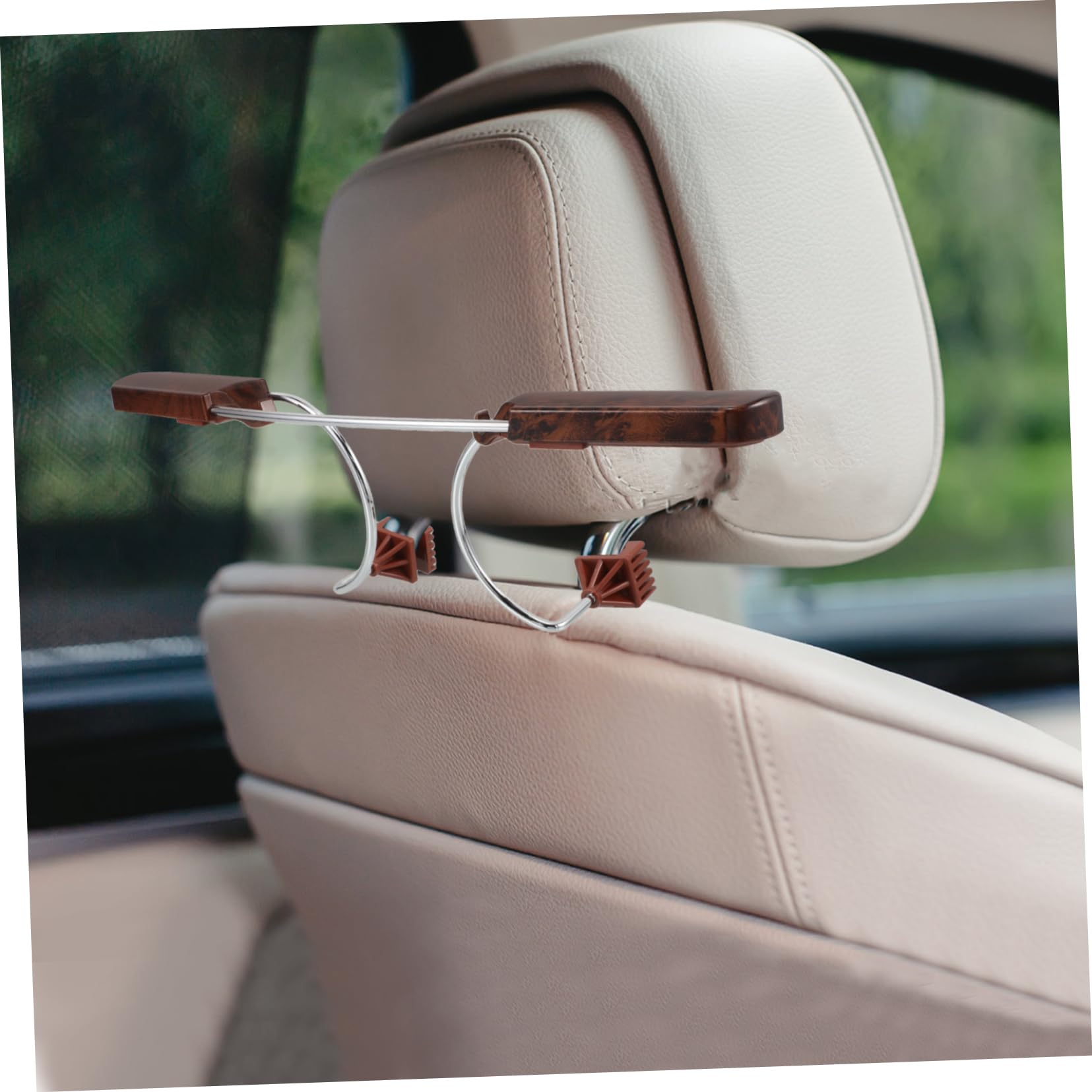 IMIKEYA Appendiabiti Per Auto in e Acciaio Gruccia Per Giacche e Camicie Installazione Semplice Al Poggiatesta Design Per Sedile Posteriore