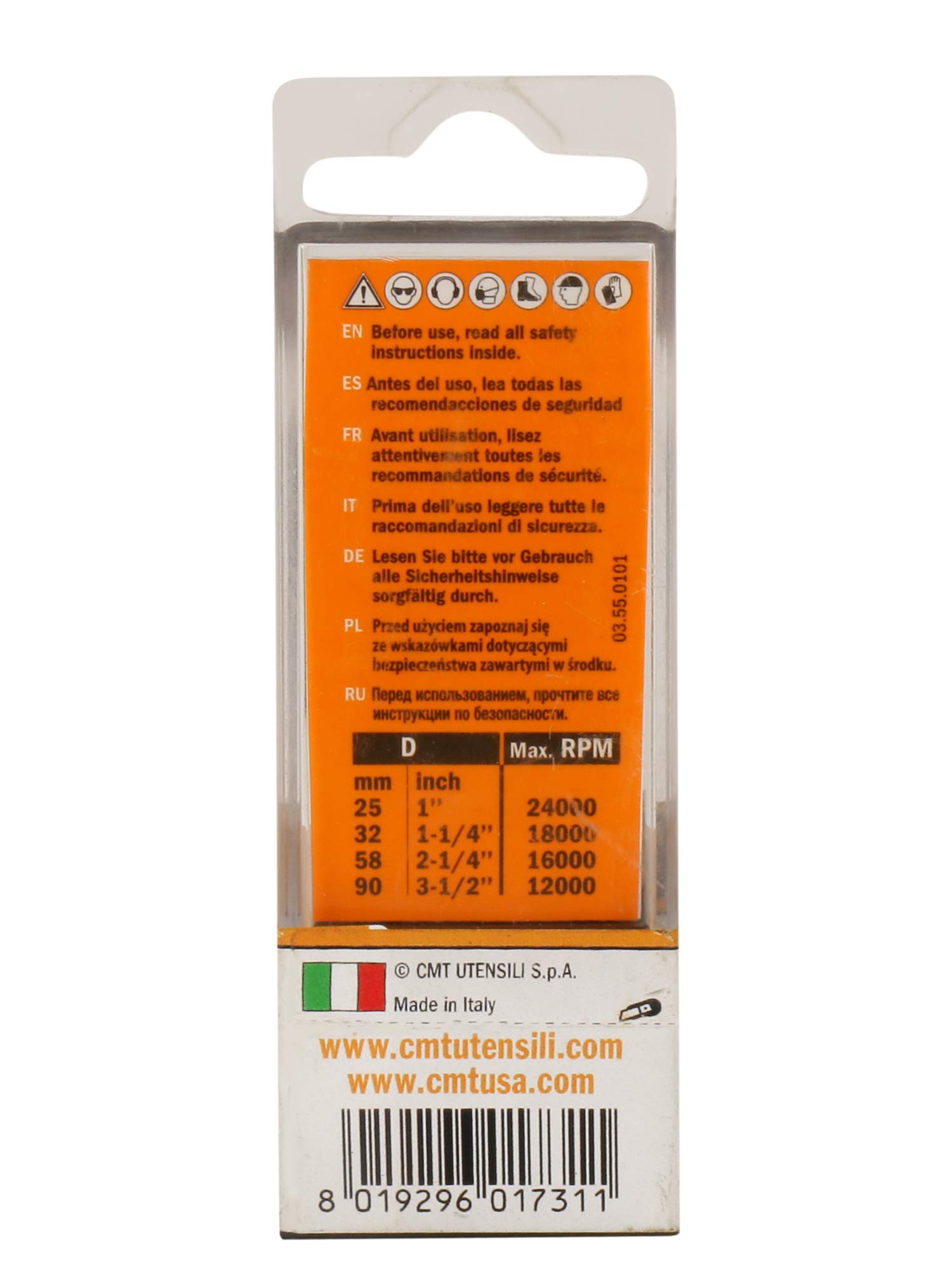 CMT 194.200.12 - FRESA ELICOIDALE Z3 NEG. HWM D=20x60x120 SX
