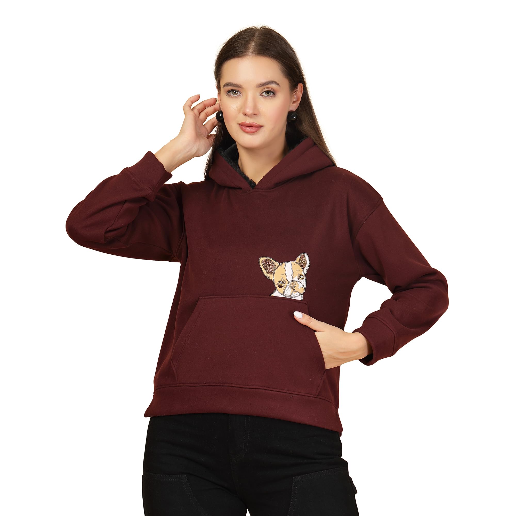 Women Graphic Printed Hooded Pullover Sweatshirt-image-48