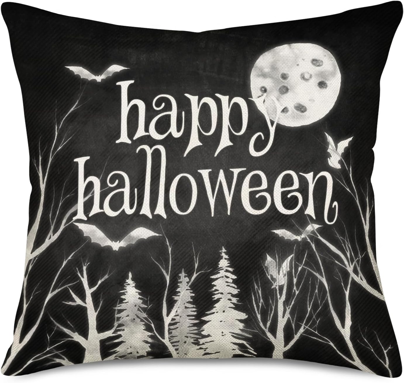 MEHOTOP Happy Halloween Throw Pillow Covers 18x18 Inch