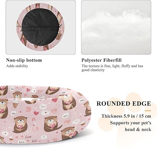 Miniatura 5 de Valentine Animal Peach Warm & Soft Pet Dog Beds fluffier Cat Pillow Bed for Extra Small Size Pets Supplies Camas para mascotas Grandes