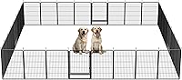 Vista 20 de SunsGrove Corralito para perros al aire libre, resistente de 32 pulgadas, 8 paneles, corralito para perros pequeños y medianos, cerca para perros