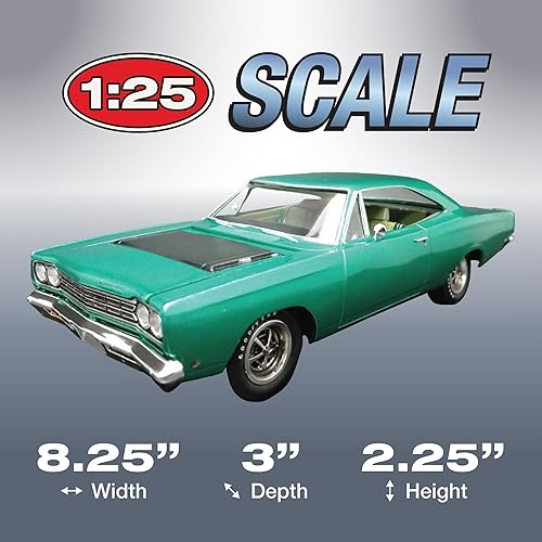 Vista 4 de AMT 1968 Plymouth Road Runner Customizing Kit 1:25 Scale Model Kit