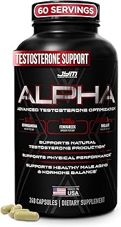 Alpha JYM X Advanced Hormone Optimization, Vitality, Optimization, DHEA, Ashwagandha, Boron, Shilajit, Fenugreek, Eurycoma, Damiana, Quercetin, DIM, JYM Supplemental Science, 240 Capsules