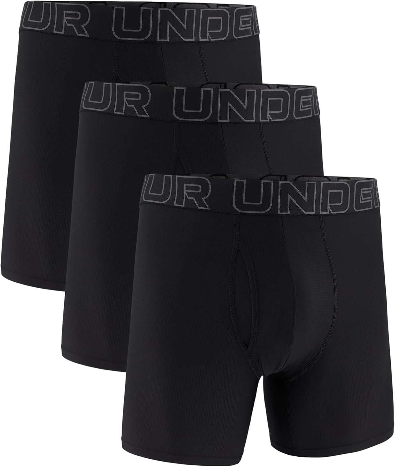 Under Armour mens Multi-pack Performance Tech Mesh Boxerjock Brief, 6" Inseam, All-day Comfort