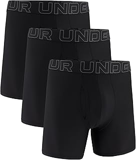Under Armour mens Multi-pack Performance Tech Mesh Boxerjock Brief, 6" Inseam, All-day Comfort