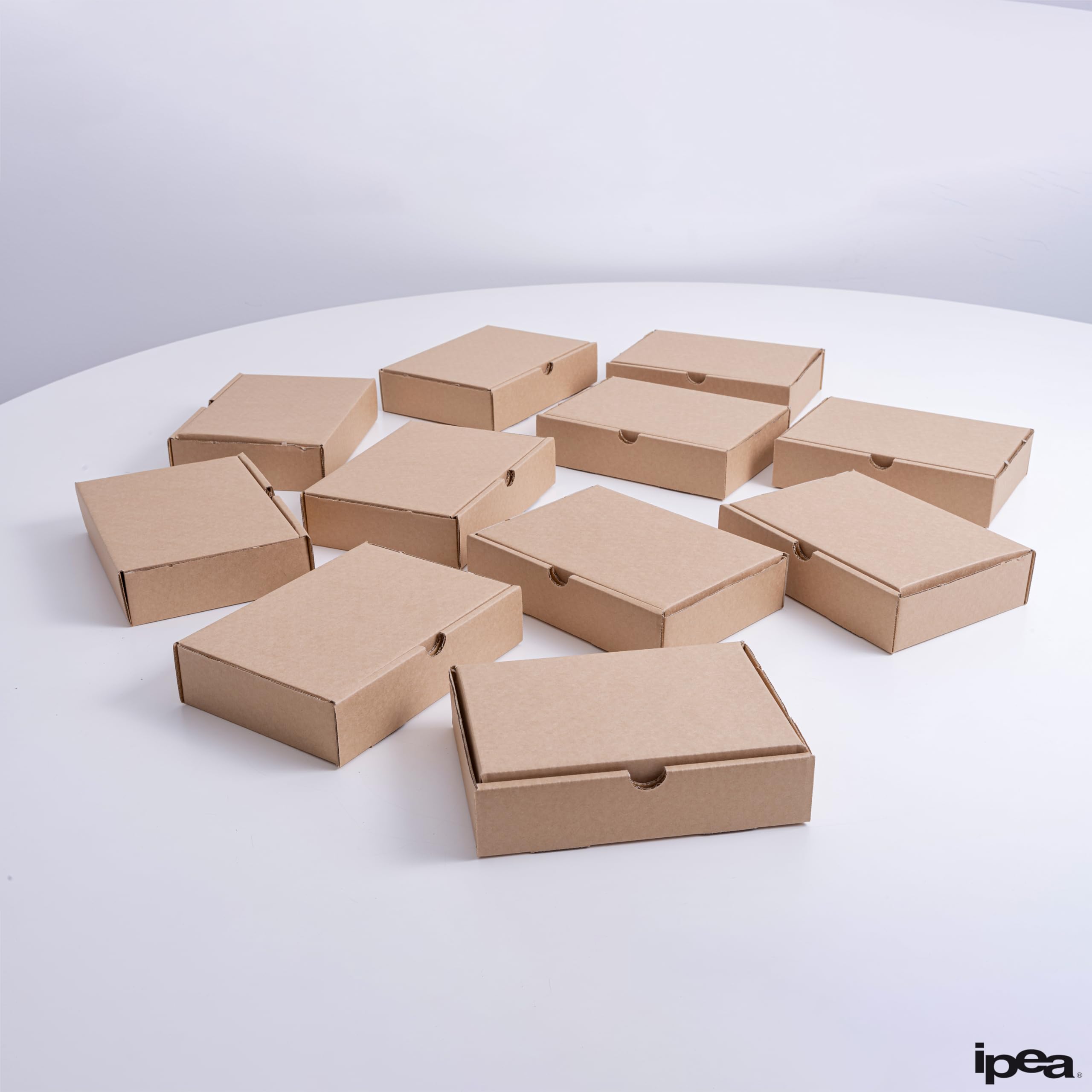 IPEA Cajas de Cartón 21 x 15 x 5 cm para Envíos, Comercio Electrónico, Regalos - 10 PIEZAS - Made in Italy - Cajas Cuadradas Planas Multiusos para Embalar Objetos, Eventos, Fiestas - Caja