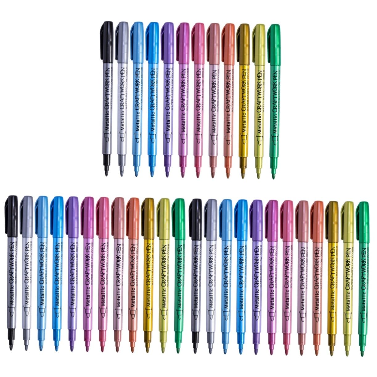 Tofficu 3 Juegos Bolígrafo Metálico Con Pintura Marcadores De Pintura Para Metal Rotuladores De Rotuladores De Neumáticos Pluma De El Plastico 12 Uds * 3
