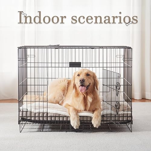 Miniatura 9 de Cama para perros grandes, colchón para perro con almohada para jaula, sofá cama para perro, cama grande para perro, alfombrilla para jaula de perro,