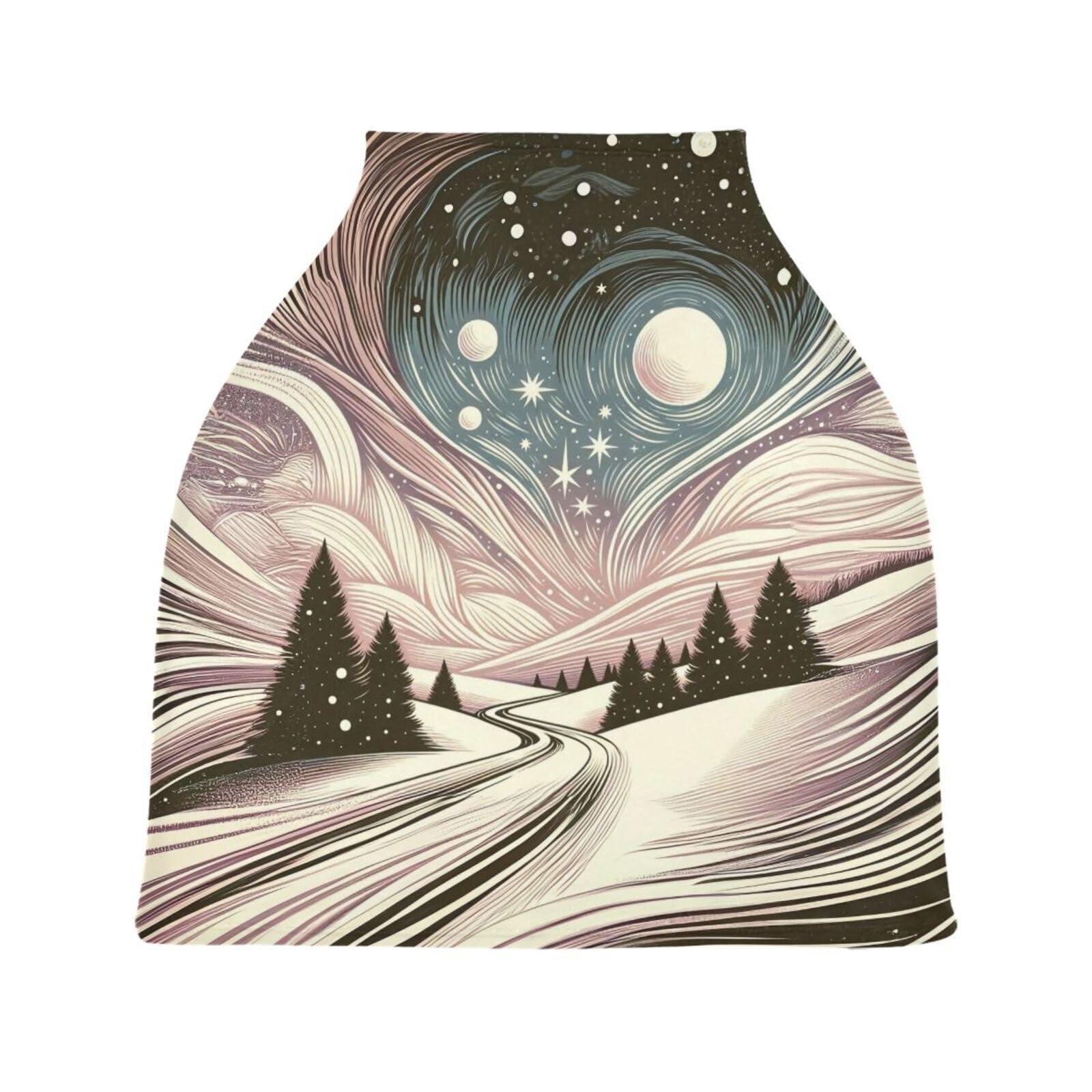 Nesatuwa Baby Car Seat Cover Motorcycles on Galaxy Breastfeeding Covers Stretchy Breathable Multi-Use Cover Carseat Canopy for Girls and Boys