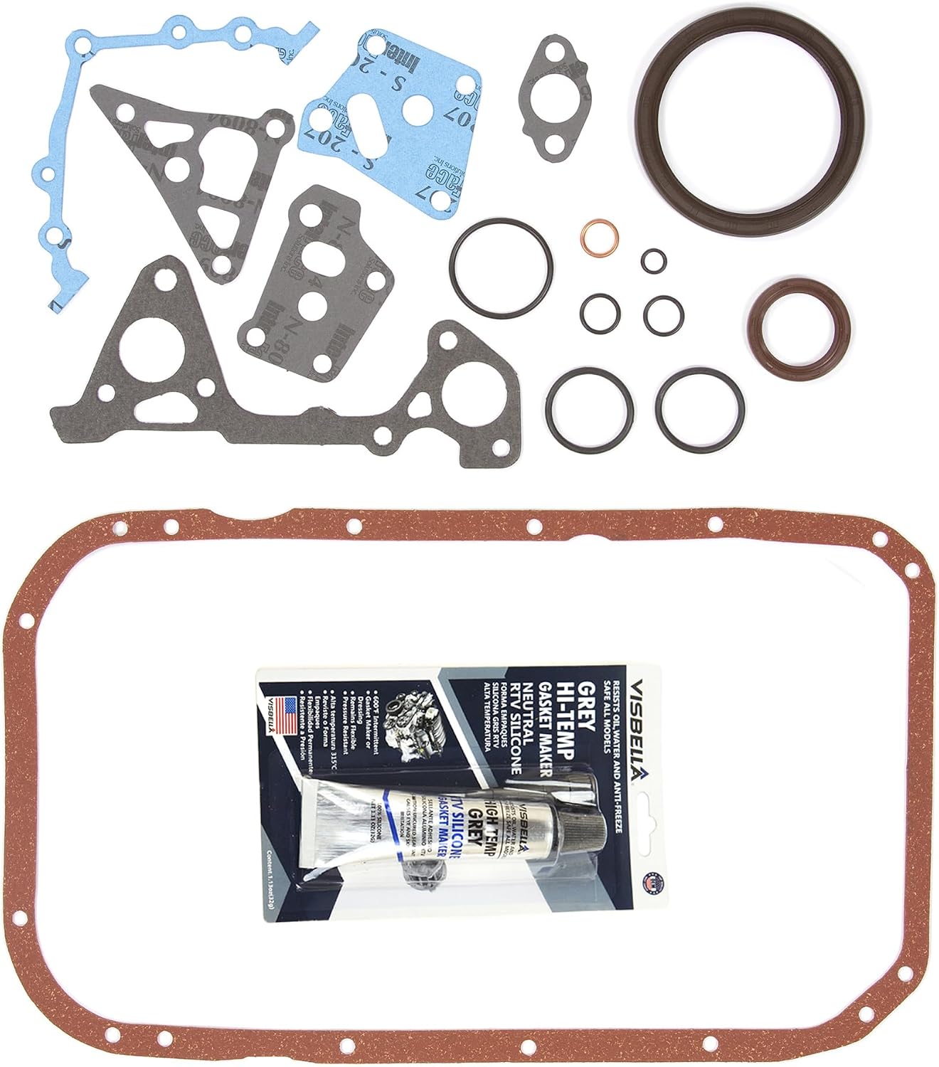 DG-8614961621 Lower Conversion Gasket Set Compatible With/Replacement For 95-98 Mitsubishi Montero Sport 3.0 SOHC 6G72
