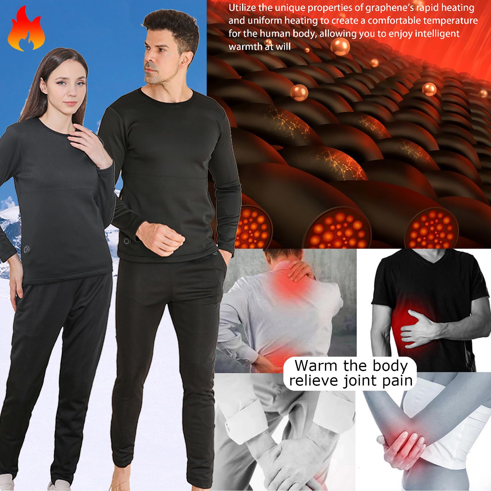 Camiseta térmica de 32 Zonas, Pantalones térmicos USB de 16 Zonas, Unisex, Ropa de Exterior con Control Remoto