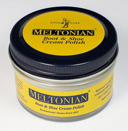 Miniatura 115 de Meltonian - Crema para bolear/acondicionar zapatos, botas, bolsos, muebles de cuero, color plata; frasco de 1.7 oz rojo (Red Mahogany)