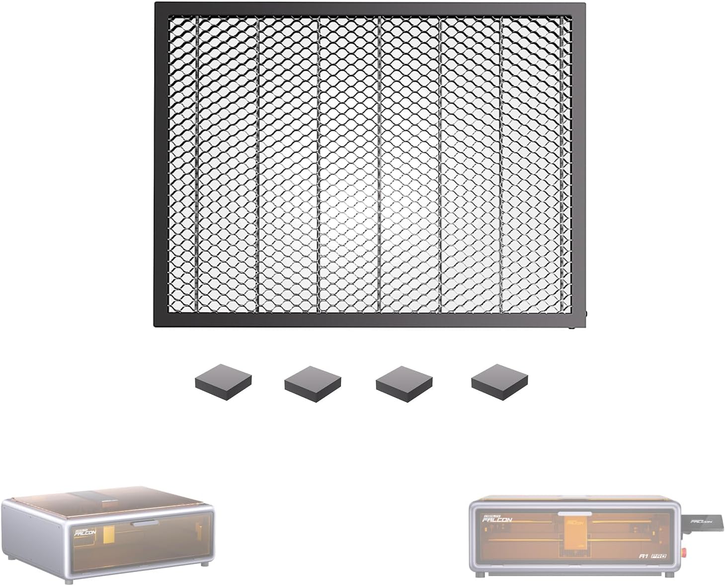 Creality Honeycomb Laser Bed 460x346mm – Workbench for Falcon A1/A1 Pro & Similar Laser Engravers – Protects Tabletops from Fire & Yellowing