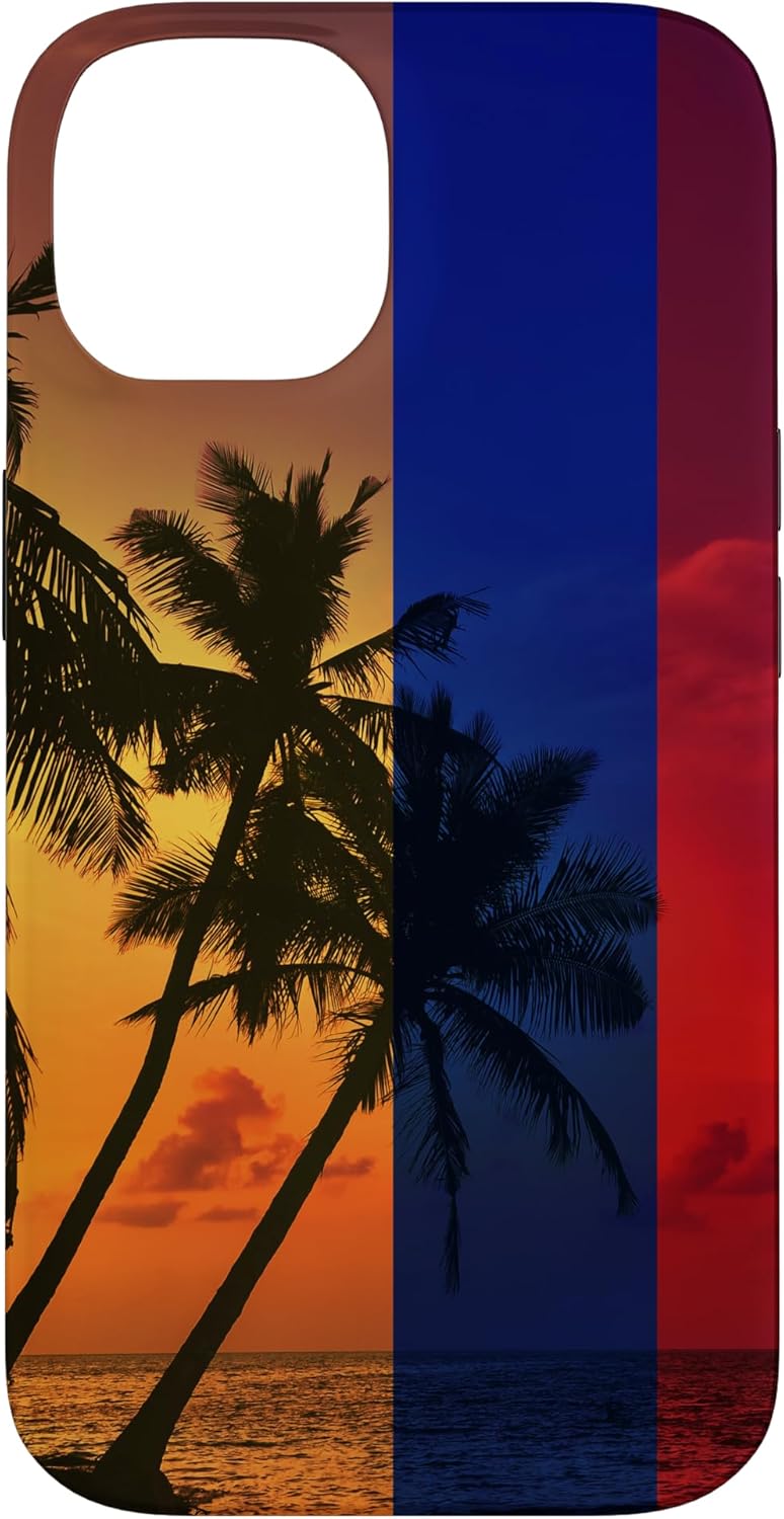Tropical Ocean Vibes Colombia Flag - Colombian Pride Case for iPhone 14