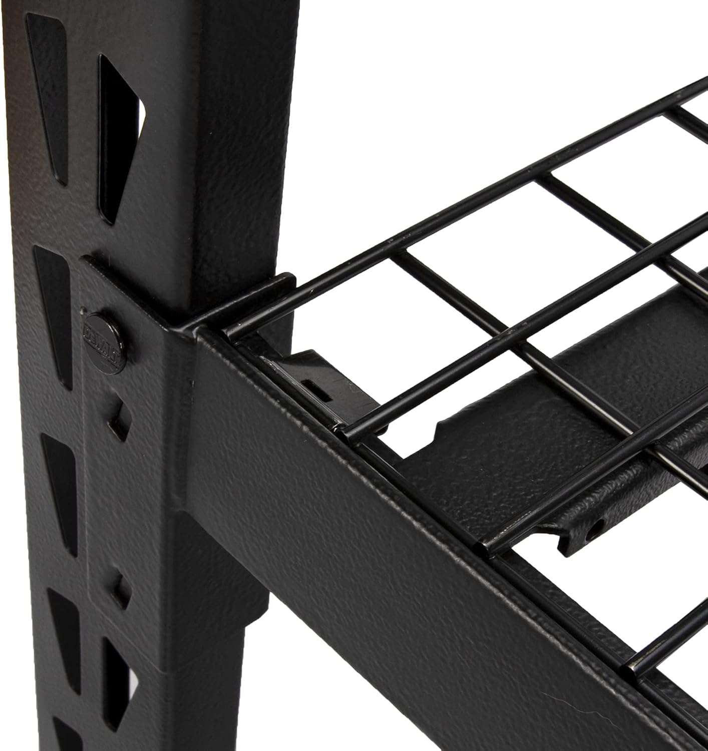 DEWALT 6-Foot Tall, 4 Shelf Steel Wire Deck Industrial Storage Rack, Adjustable for Custom Workshop/Garage Storage Solutions, Total Capacity: 10,000 lbs. (DXST10000BLK)