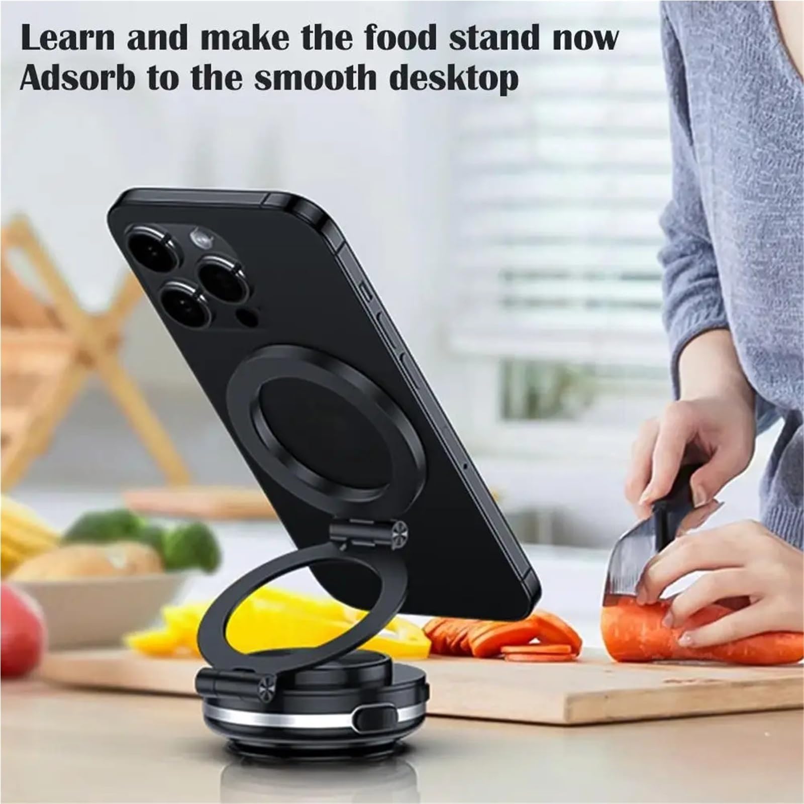 Accesorios Coche Porta Smartphone Supporto per Auto da Tavolo Portatile con Ventosa elettrica per Telefono Cellulare per Supporto Magnetico per Telefono a Vuoto